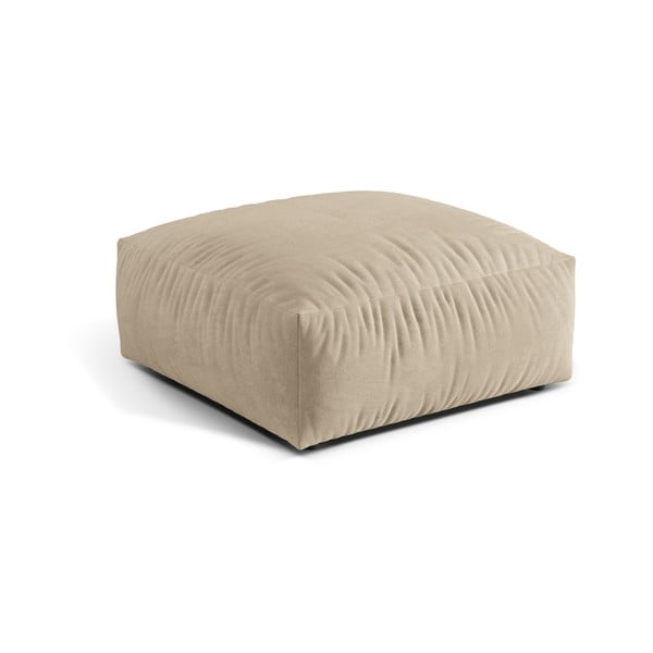 Taburet modular bej cu tapițerie din catifea Martina – Micadoni -image-1