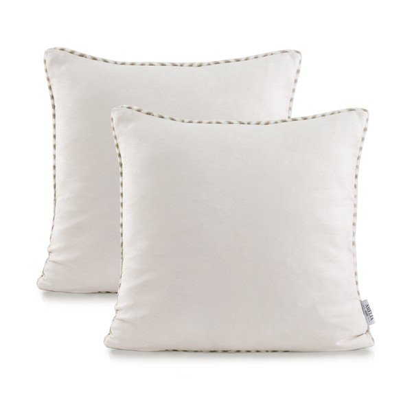 Set 2 fețe de pernă AmeliaHome Nancy Grey, 45 x 45 cm-image-2
