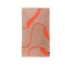 Prosop portocaliu/maro deschis din bumbac organic 70x133 cm Nova Arte – Mette Ditmer Denmark