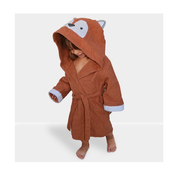 Halat pentru copii portocaliu L din bumbac Fox - Rocket Baby-image-3