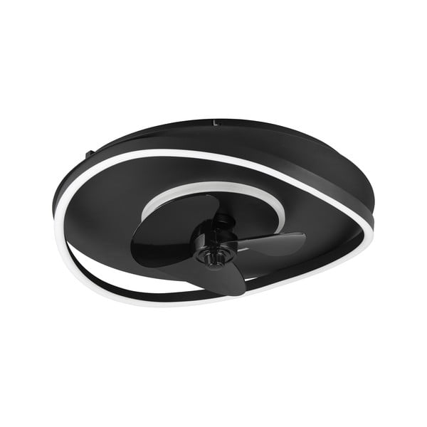 Plafonieră negru-mat LED Sortland – Trio