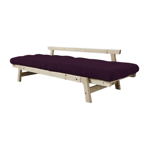 Canapea extensibilă Karup Step Natural/Purple Plum-image-4