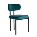 Scaune de dining în culoarea petrol 2 buc. din catifea Sonja – Light & Living