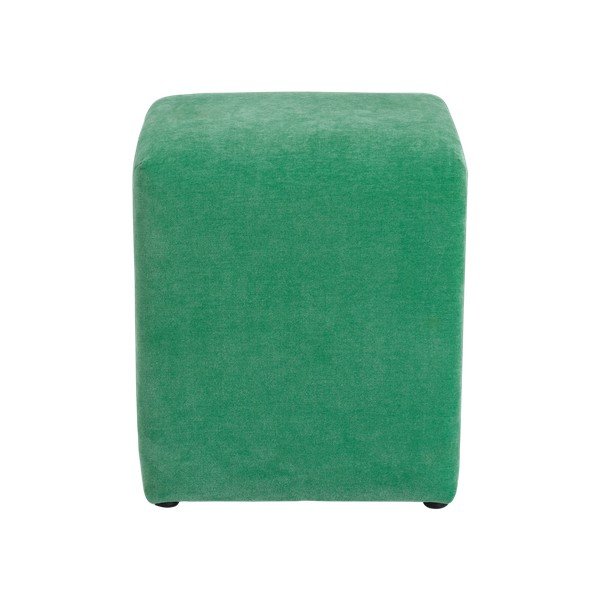 Puf verde cu tapițerie din chenille Pigally – Ellos Home-image-4
