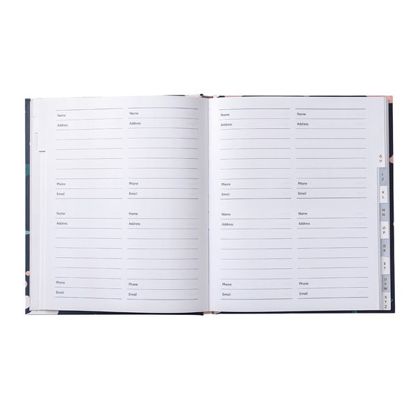 Carnețel pentru adrese cu etichete adezive Busy B Navy Blush, 104 pagini-image-3