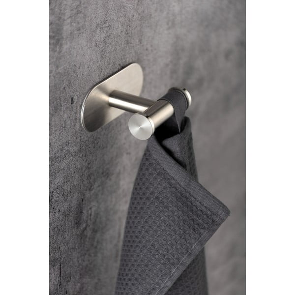 Cârlig dublu de perete, oțel inoxidabil mat Wenko Turbo-Loc® Orea-image-3