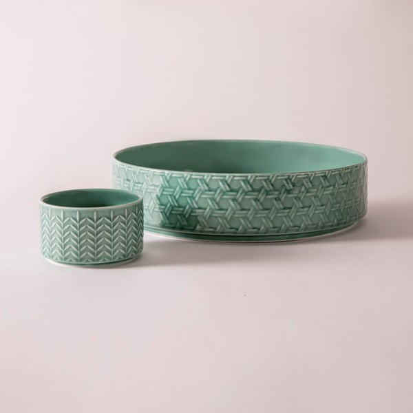 Boluri  turcoaz 2 buc. din porțelan ø 30 cm Heath Jade – Ladelle-image-2