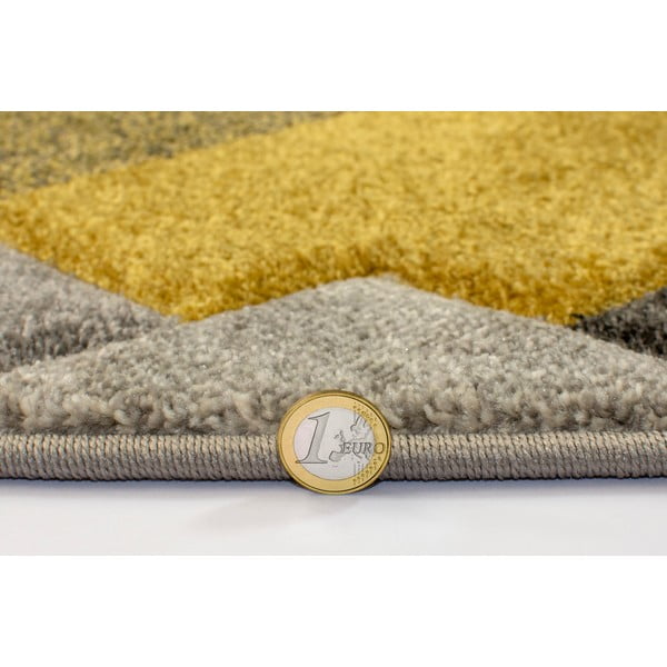 Covor galben/gri 200x290 cm Nimbus – Flair Rugs-image-3