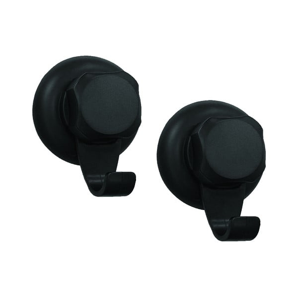 Cârlige negre 2 buc. autoadezive din oțel Bestlock – Compactor-image-4