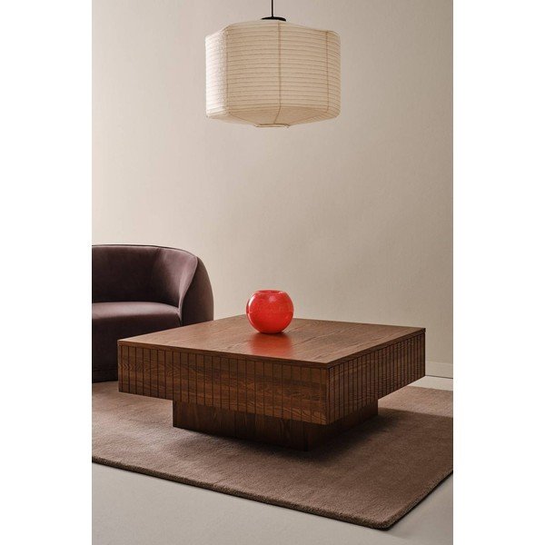 Măsuță de cafea maro închis din MDF 90x90 cm Furuvik – Jotex-image-1