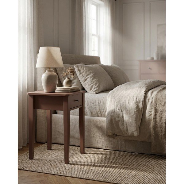 Noptieră teracotă cu aspect mat Bart – Marckeric-image-1