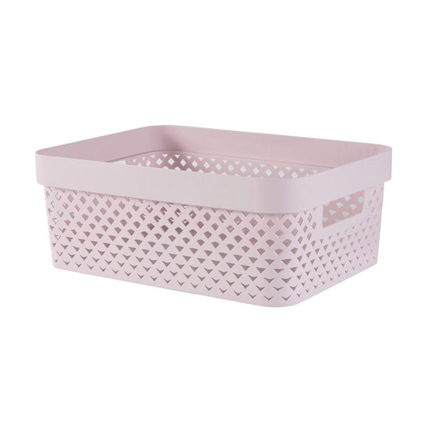 Cutie de depozitare roz-deschis din plastic 36x27x14 cm Pure – Curver