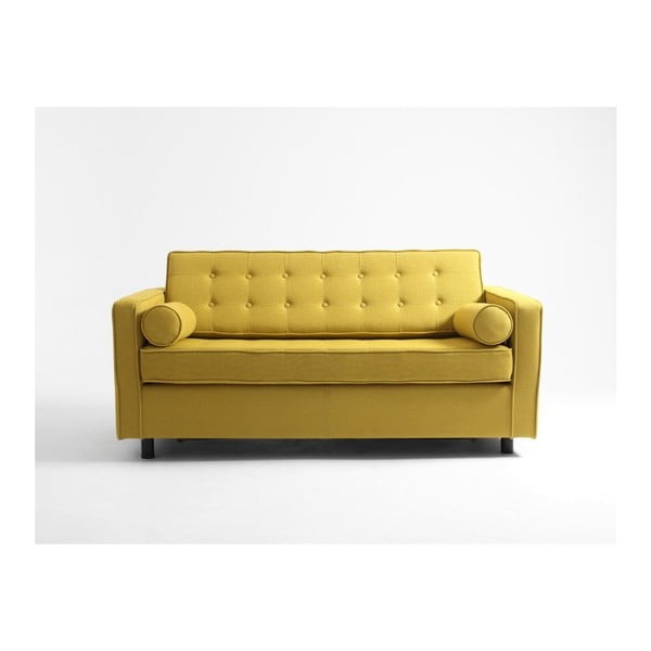 Canapea extensibilă pentru 2 persoane Topic, galben