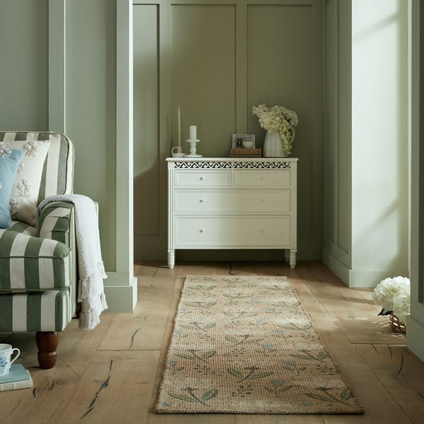 Covor tip traversă în culoare naturală handmade din amestec de iută 60x230 cm Arriana – Flair Rugs-image-1