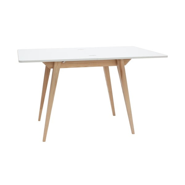 Masă de dining extensibilă cu blat alb 65x90 cm Envelope – Ragaba-image-3