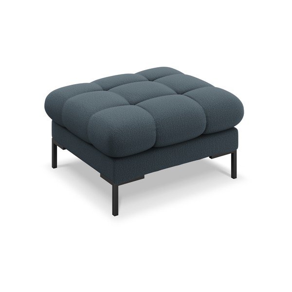 Taburet tapițat Cosmopolitan Design Bali, 60 cm, albastru închis-image-3