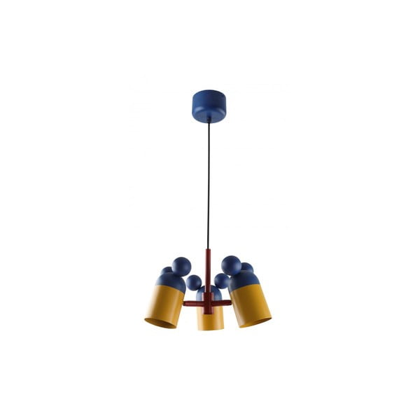 Lustră pentru copii albastră cu abajur din metal ø 30 cm Mouse II – GTV