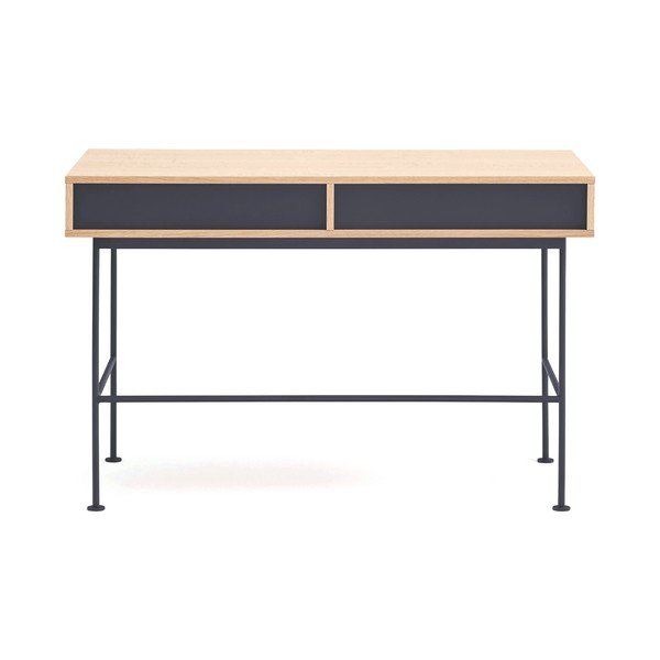 Birou cu blat cu aspect de lemn de stejar 60x120 cm Yoko – Teulat-image-4