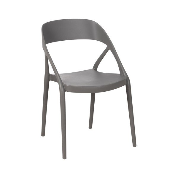 Scaune de dining gri 2 buc. din plastic – Ixia