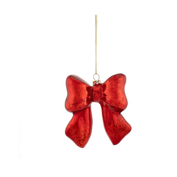Ornament de Crăciun din sticlă 3,5 cm Bow – Sass & Belle