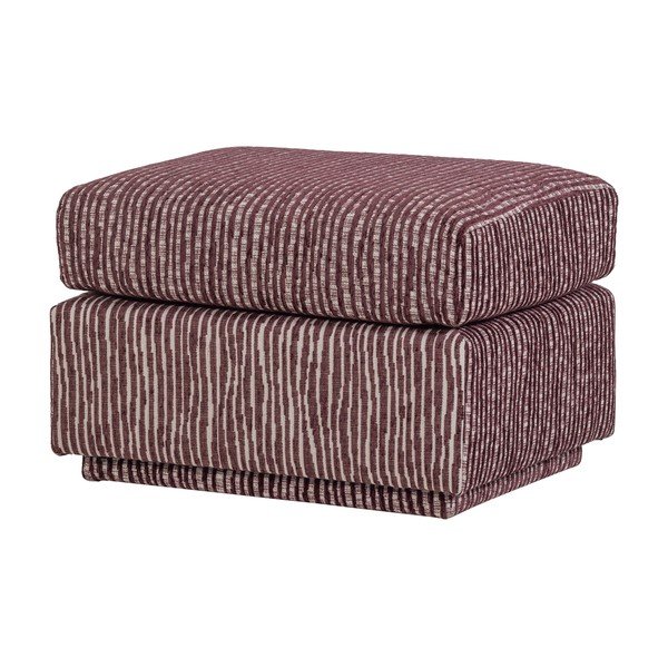 Taburet burgundy tapițat Lou – WOOOD