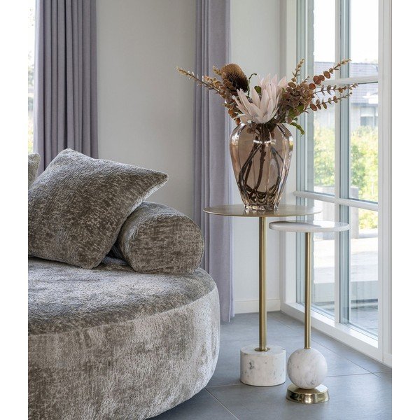 Măsuță auxiliară rotundă din metal ø 25 cm Salo – House Nordic-image-1