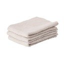 Set 3 prosoape de bucătărie din bumbac Zone Prado, 27 x 27 cm, bej deschis