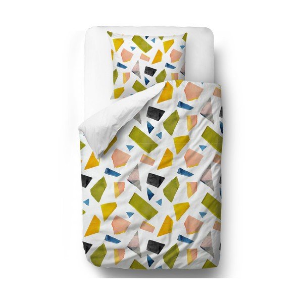 Lenjerie de pat din bumbac satinat Butter Kings Abstract Gems, 200 x 200 cm