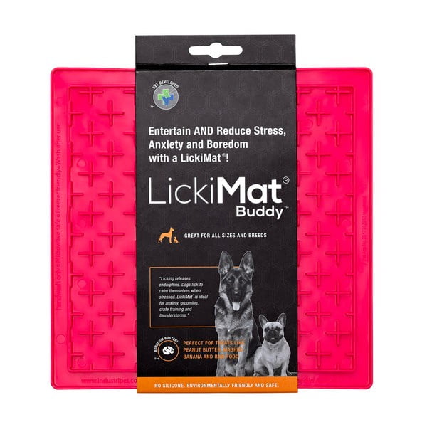 Covoraș de lins pentru animale de companie Buddy Pink – LickiMat