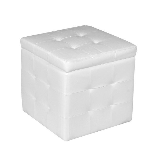 Taburet cu spațiu depozitare Evergreen House Multi, alb-image-2