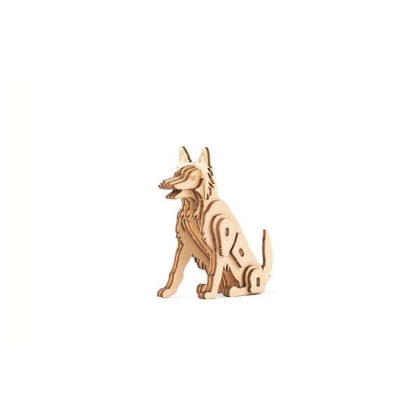 Puzzle din lemn 3D Kikkerland Dog, cățel