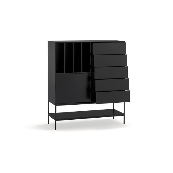 Dulap negru 120x140x45 cm Platt – Teulat-image-4