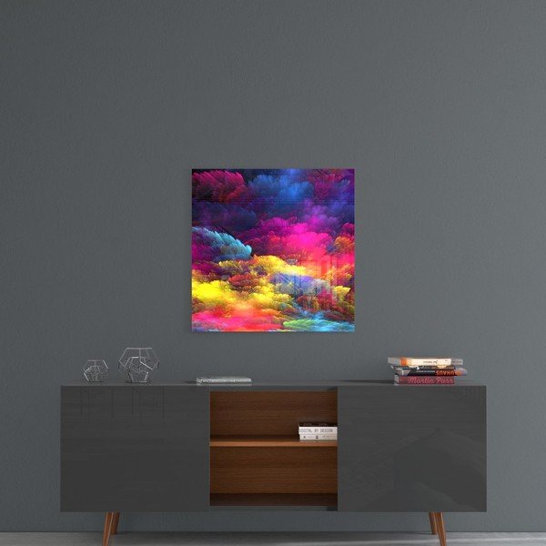 Tablou din sticlă Insigne Color Burst, 40 x 40 cm-image-1