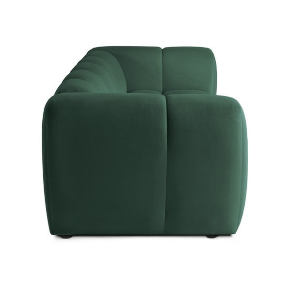 Canapea verde cu tapițerie din catifea 225 cm Cube – Bonami Selection-image-3