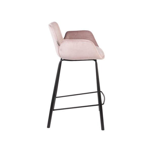 Scaune de bar roz-deschis 2 buc. din catifea 91,5 cm Brit – Zuiver-image-3