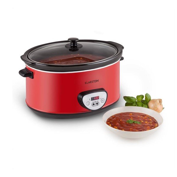 Slow cooker Klarstein Bankett, 6,5 l, roșu-image-2
