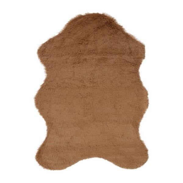 Covor din blană artificială Pelus Brown, 75 x 100 cm, maro