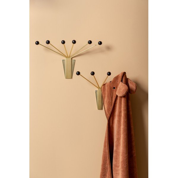 Cuier de perete negru/auriu din metal  Neptune  – PT LIVING-image-1