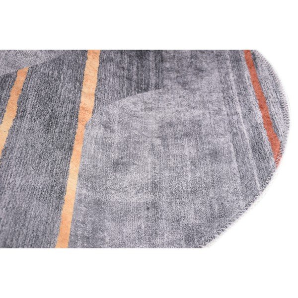 Covor gri lavabil 120x180 cm Oval – Vitaus-image-2