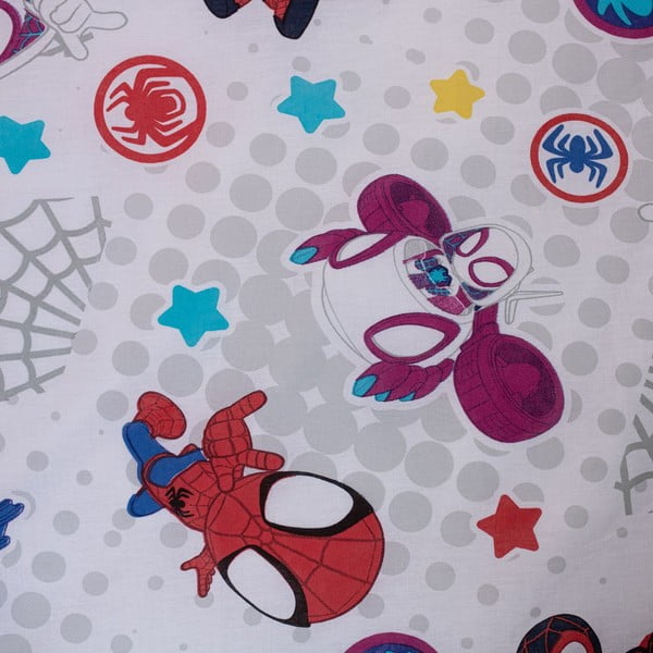 Lenjerie de pat pentru copii albastră din bumbac pentru pat de o persoană 140x200 cm Spidey – Jerry Fabrics-image-4
