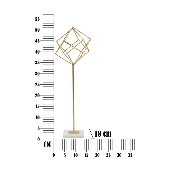 Statuetă în decor auriu Mauro Ferretti Cube-image-2