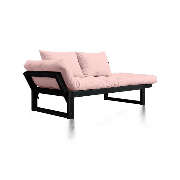 Canapea extensibilă Karup Edge Black/Pink Peonie-image-4