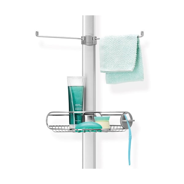 Raft de baie telescopic din metal gri - simplehuman-image-3