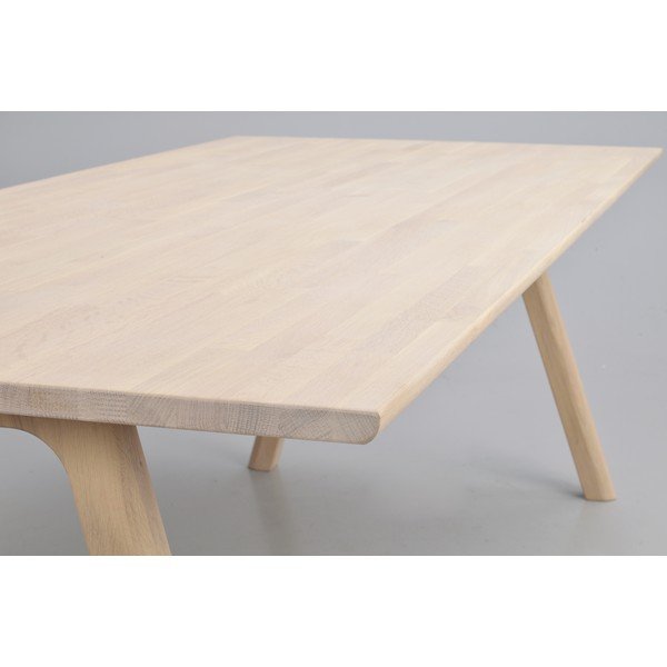 Masă de dining extensibilă din lemn de stejar 95x220 cm Clapperton – Rowico-image-2