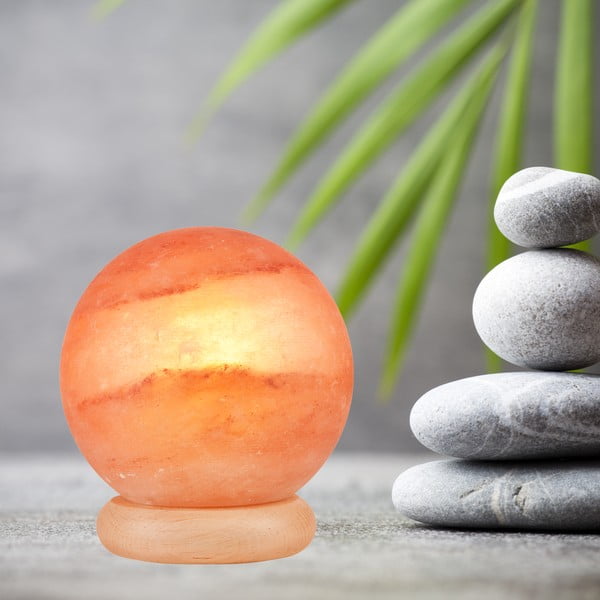 Lampă de sare portocalie, înălțime 16 cm Sally - LAMKUR-image-1