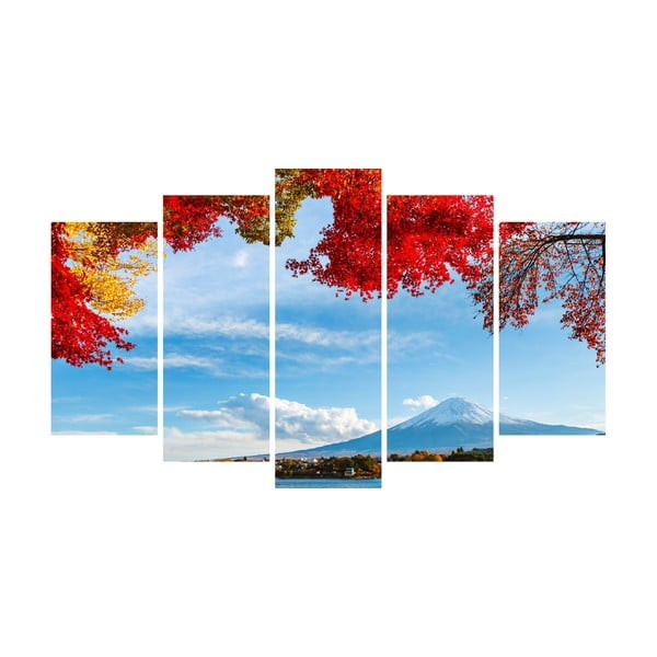 Tablou din mai multe piese pe pânză Mountain Landscape with Sky