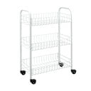 Suport mobil cu 3 rafturi Metaltex Siena, alb