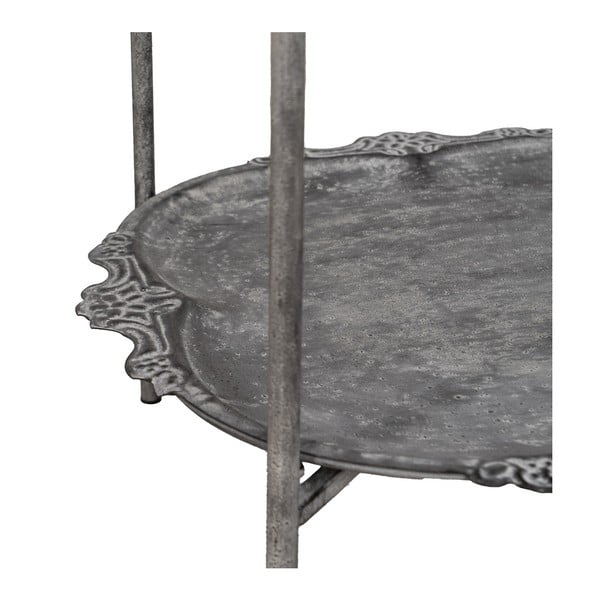 Etajeră gri din metal 45x144x45 cm Mireille – Ixia-image-3