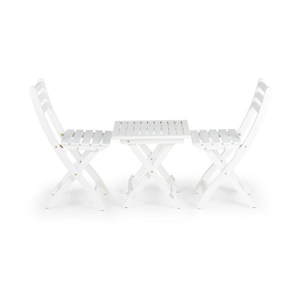 Set mobilier de grădină pentru 2 persoane Bonami Essentials Siena, 50 x 50 cm, alb-image-1