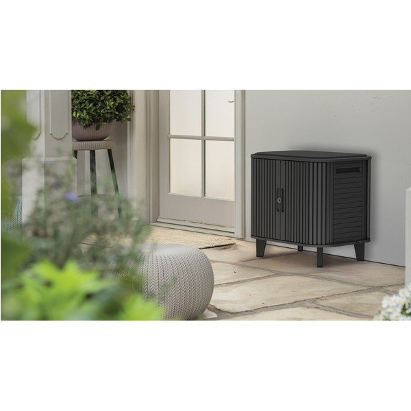 Cutie de depozitare pentru grădină gri din plastic Velo – Keter-image-1